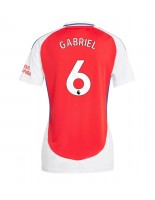 Arsenal Gabriel Magalhaes #6 Hjemmedrakt Dame 2024-25 Korte ermer